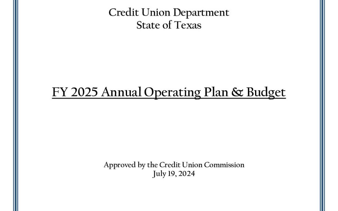 CUD Annual Operating Plan & Budget (FY 2025)